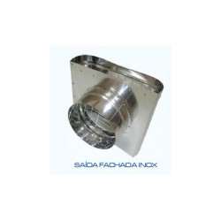 SAIDA PAREDE INOX SIMPLES 100