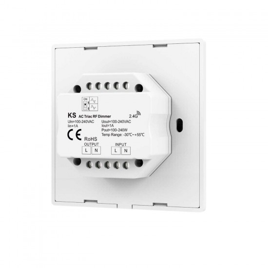 Interruptor Regulador LED Triac RF compatível con Controlo RF