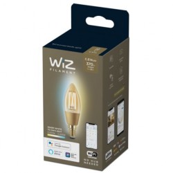Lâmpada de Filamento LED E14 4.9W 370 lm C35 WIFI + bluetooth Regulável CCT WIZ