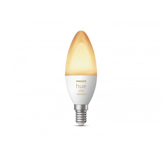 Lâmpada Inteligente LED E14 5.2W 470 lm B39 PHILIPS Hue White Ambiance