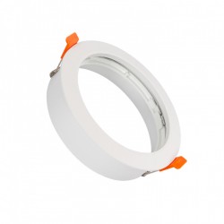 Aro Downlight Encastrável Circular para Lâmpada LED GU10 AR111 Corte Ø 125 mm