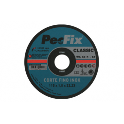 Disco Corte Fino Inox Classic 115x1,0 - PECFIX