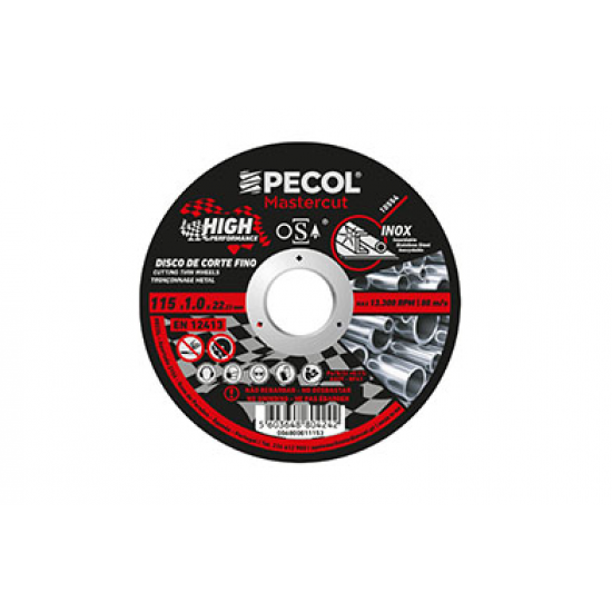 Disco de Corte Fino Inox High Performance 115x1 - PECOL