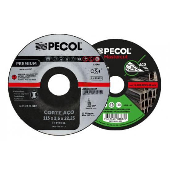 Disco de Corte Aço Premium 230x2,5 - PECOL