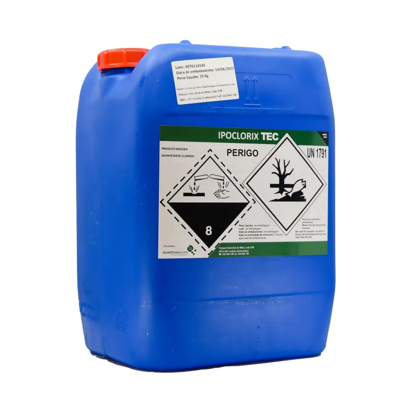 Ipoclorix TEC - (Cloro Líquido 13,5% Cloro Ativo) 25Kg Ipoclorix TEC - (Cloro Líquido 13,5% Cloro Ativo) 25Kg