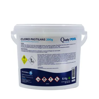 Cloro Pastilhas 200g 5Kg Cloro Pastilhas 200g 5Kg