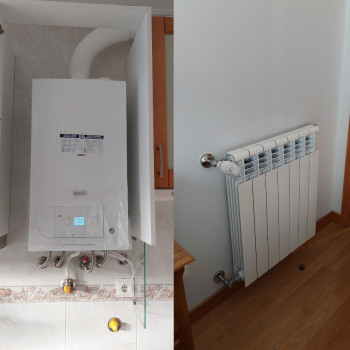 Aquecimento Central com Caldeira a Gás Natural 24kW - Amorosa Aquecimento Central com Caldeira a Gás Natural 24kW - Amorosa