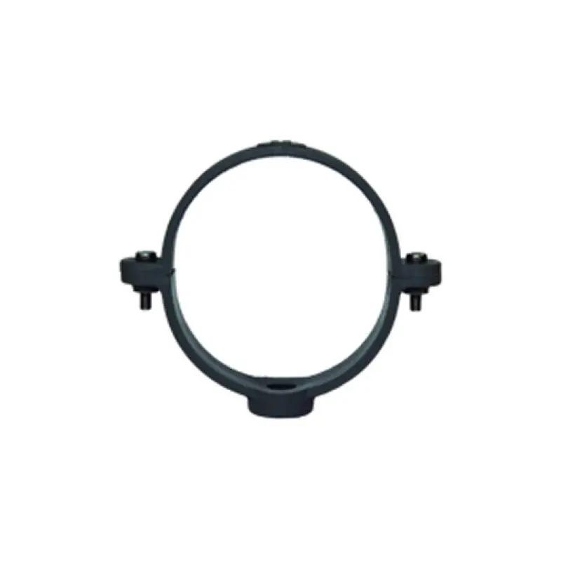 Abraçadeira PVC 75 mm circular cinzenta para caleira Abraçadeira PVC 75 mm circular cinzenta para caleira