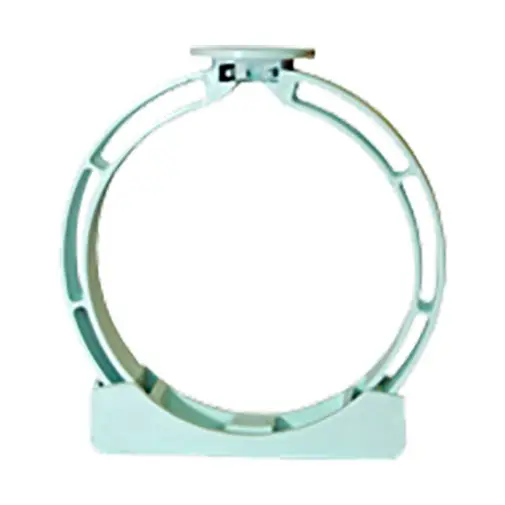 Abraçadeira PVC 90 mm circular branca para caleira Abraçadeira PVC 90 mm circular branca para caleira