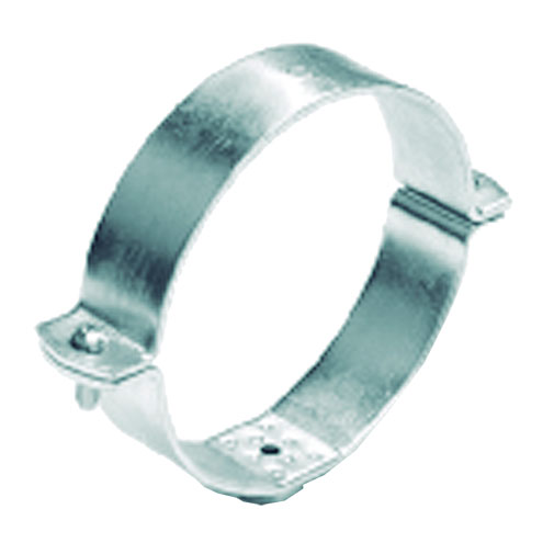 Abraçadeira suporte metálica Akatherm 75 mm x M10 para fixação à parede Abraçadeira suporte metálica Akatherm 75 mm x M10 para fixação à parede