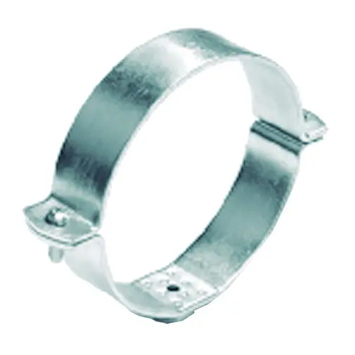 Abraçadeira suporte metálica Akatherm 75 mm x M10 para fixação à parede Abraçadeira suporte metálica Akatherm 75 mm x M10 para fixação à parede