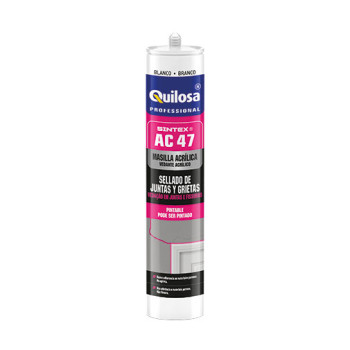 Acrílico Quilosa Sintex AC-47 300 ml branco nítido para juntas e fissuras Acrílico Quilosa Sintex AC-47 300 ml branco nítido para juntas e fissuras
