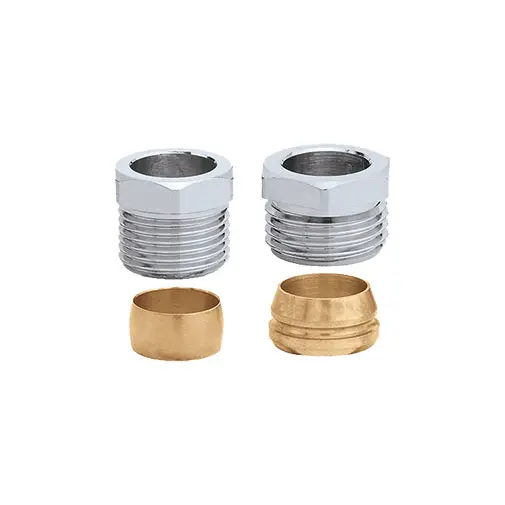 Adaptador Caleffi 1/2" x 15 mm com bicone metálico Adaptador Caleffi 1/2" x 15 mm com bicone metálico