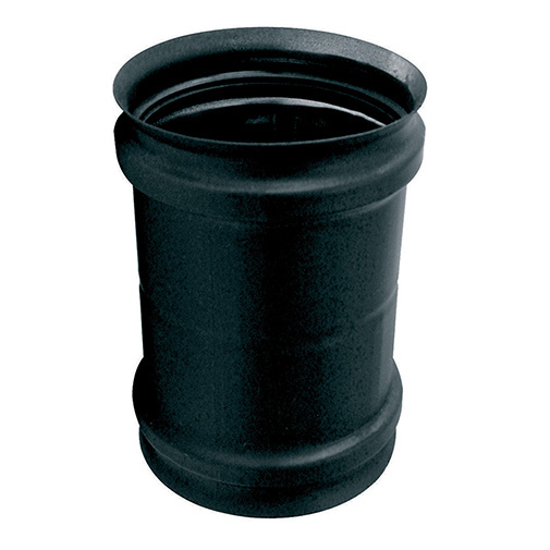 Adaptador parede simples inox 316L preto Expo Inox 80 mm Adaptador parede simples inox 316L preto Expo Inox 80 mm