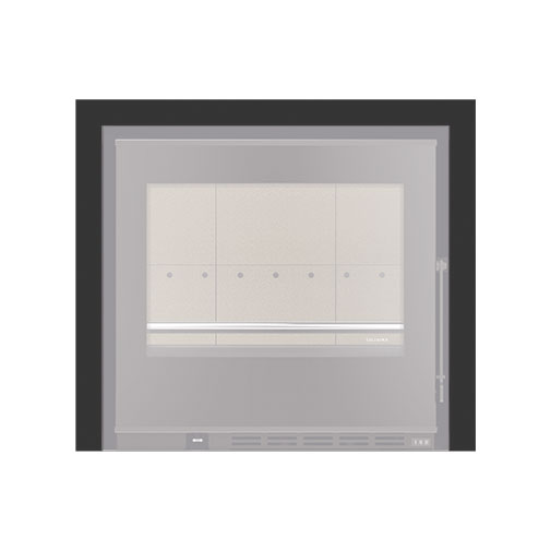 Aro 3 lados com 44 mm para recuperador calor Solzaima Hera Eco 60 preto Aro 3 lados com 44 mm para recuperador calor Solzaima Hera Eco 60 preto