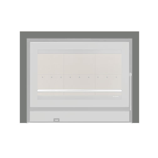Aro 3 lados com 44 mm para recuperador calor Solzaima Orion Eco 70 cinza Aro 3 lados com 44 mm para recuperador calor Solzaima Orion Eco 70 cinza