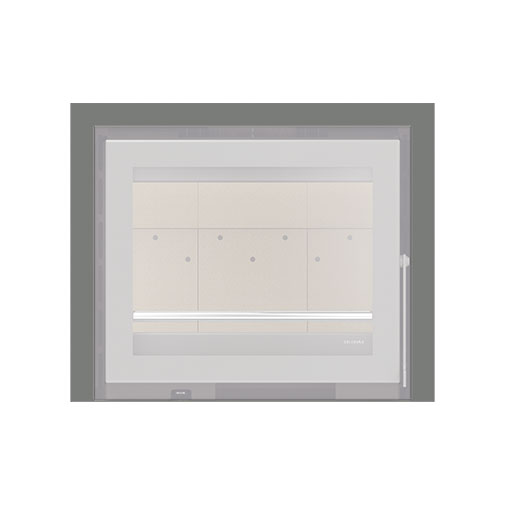Aro 3 lados com 44 mm para recuperador calor Solzaima Urano Eco 60 cinza Aro 3 lados com 44 mm para recuperador calor Solzaima Urano Eco 60 cinza