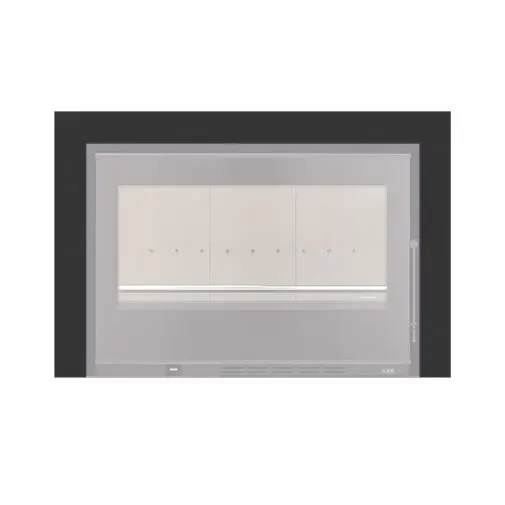Aro 3 lados com 74 mm para recuperador calor Solzaima Juno Eco 80 preto