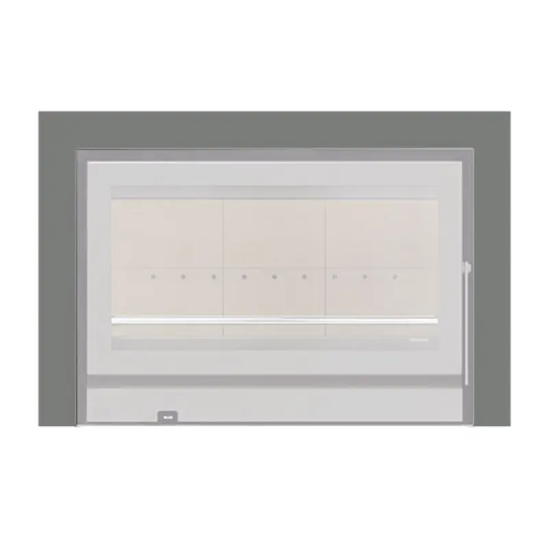 Aro 3 lados com 74 mm para recuperador calor Solzaima Rialto Eco 80 cinza