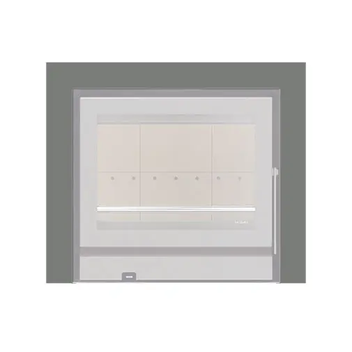 Aro 3 lados com 74 mm para recuperador calor Solzaima Siena Eco 60 cinza Aro 3 lados com 74 mm para recuperador calor Solzaima Siena Eco 60 cinza