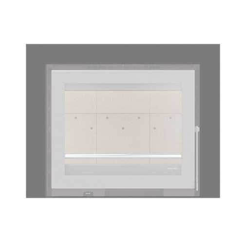 Aro 3 lados com 74 mm para recuperador calor Solzaima Urano Eco 60 cinza Aro 3 lados com 74 mm para recuperador calor Solzaima Urano Eco 60 cinza