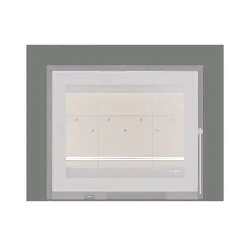 Aro 3 lados com 74 mm para recuperador calor Solzaima Urano Eco 60 cinza Aro 3 lados com 74 mm para recuperador calor Solzaima Urano Eco 60 cinza