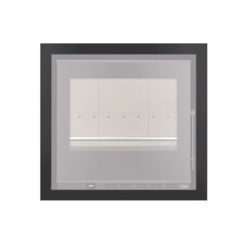 Aro 4 lados com 44 mm para recuperador calor Solzaima Hera Eco 60 preto