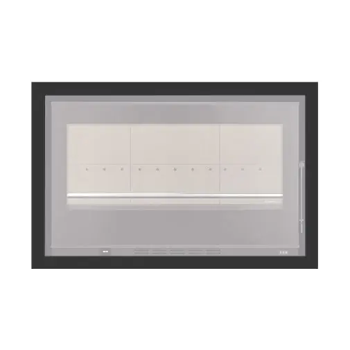 Aro 4 lados com 44 mm para recuperador calor Solzaima Juno Eco 90 preto Aro 4 lados com 44 mm para recuperador calor Solzaima Juno Eco 90 preto