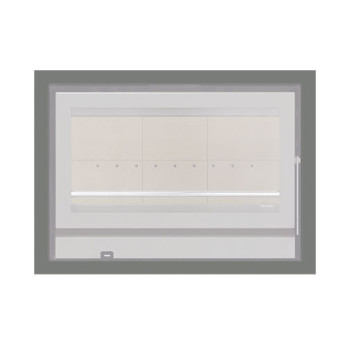 Aro 4 lados com 44 mm para recuperador calor Solzaima Rialto Eco 80 cinza Aro 4 lados com 44 mm para recuperador calor Solzaima Rialto Eco 80 cinza