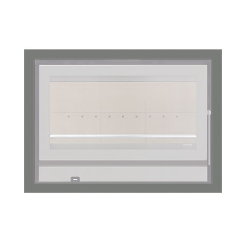 Aro 4 lados com 44 mm para recuperador calor Solzaima Rialto Eco 80 cinza Aro 4 lados com 44 mm para recuperador calor Solzaima Rialto Eco 80 cinza