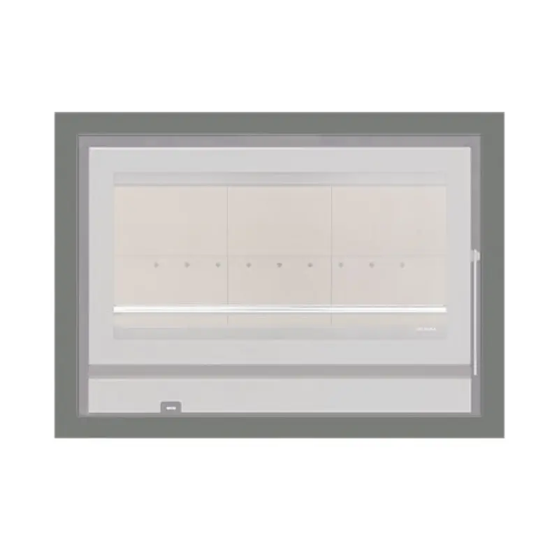 Aro 4 lados com 44 mm para recuperador calor Solzaima Rialto Eco 80 cinza