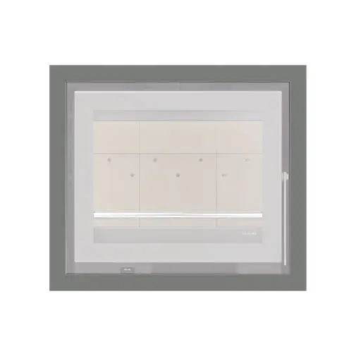 Aro 4 lados com 44 mm para recuperador calor Solzaima Urano Eco 60 cinza Aro 4 lados com 44 mm para recuperador calor Solzaima Urano Eco 60 cinza