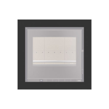 Aro 4 lados com 74 mm para recuperador calor Solzaima Hera Eco 60 preto Aro 4 lados com 74 mm para recuperador calor Solzaima Hera Eco 60 preto