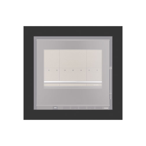 Aro 4 lados com 74 mm para recuperador calor Solzaima Hera Eco 60 preto Aro 4 lados com 74 mm para recuperador calor Solzaima Hera Eco 60 preto