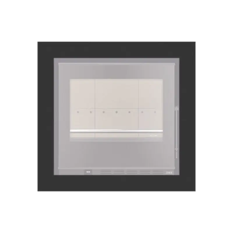 Aro 4 lados com 74 mm para recuperador calor Solzaima Hera Eco 60 preto