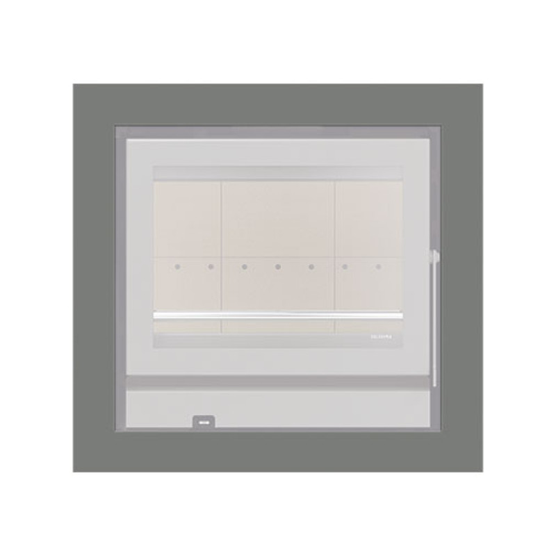 Aro 4 lados com 74 mm para recuperador calor Solzaima Siena Eco 60 cinza Aro 4 lados com 74 mm para recuperador calor Solzaima Siena Eco 60 cinza