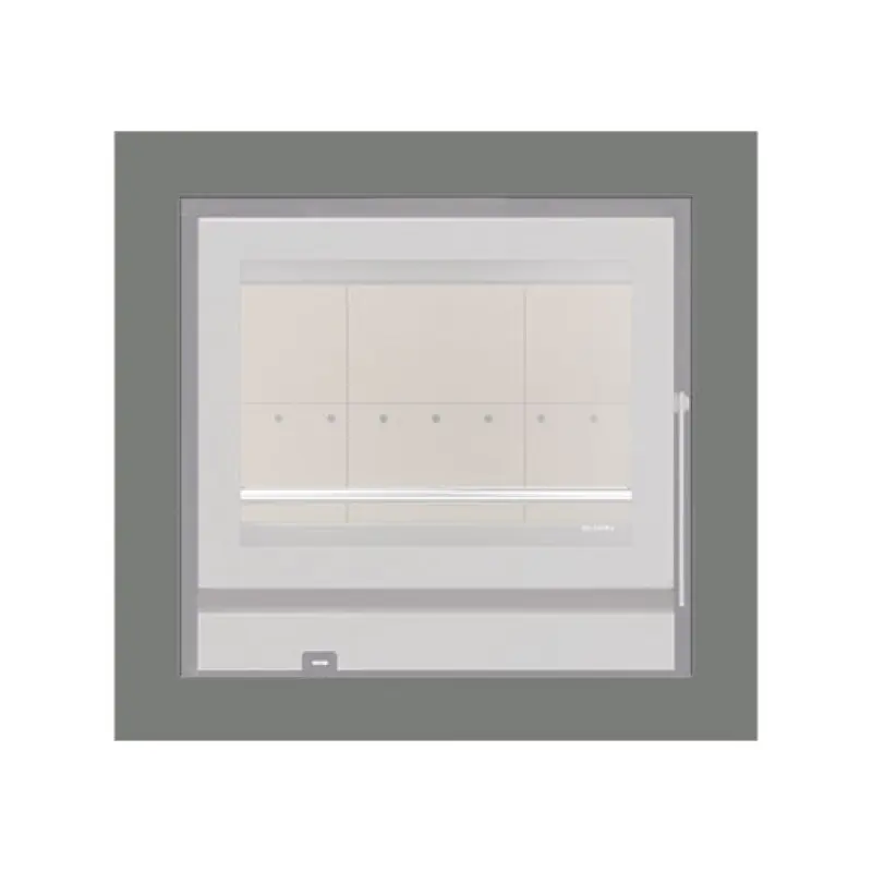 Aro 4 lados com 74 mm para recuperador calor Solzaima Siena Eco 60 cinza Aro 4 lados com 74 mm para recuperador calor Solzaima Siena Eco 60 cinza