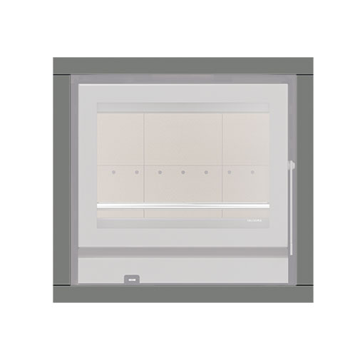 Aro quadripartido para recuperador calor Solzaima Siena Eco 60 cinza Aro quadripartido para recuperador calor Solzaima Siena Eco 60 cinza