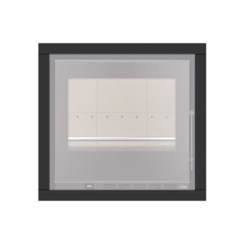 Aro tripartido para recuperador calor Solzaima Hera Eco 60 preto Aro tripartido para recuperador calor Solzaima Hera Eco 60 preto