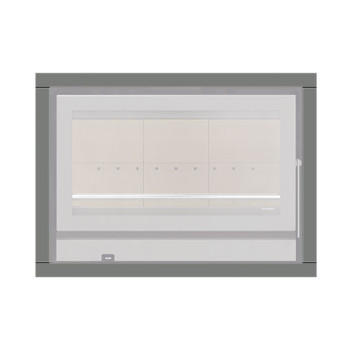 Aro tripartido para recuperador calor Solzaima Rialto Eco 80 cinza Aro tripartido para recuperador calor Solzaima Rialto Eco 80 cinza