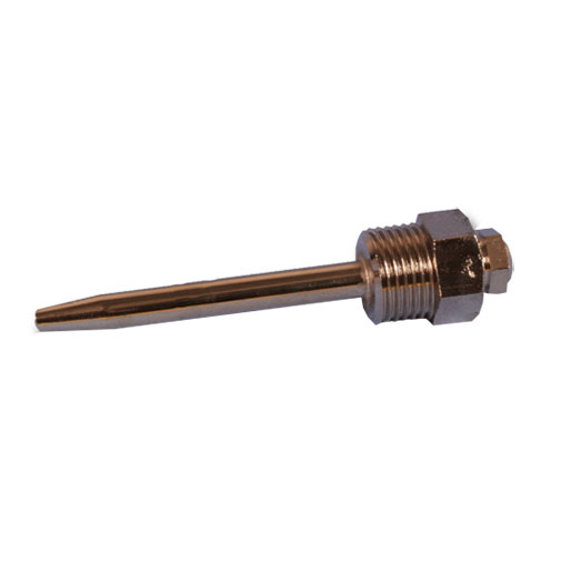 Bainha imersao cobre 1/2" x 8 mm x 100 mm Bainha imersao cobre 1/2" x 8 mm x 100 mm