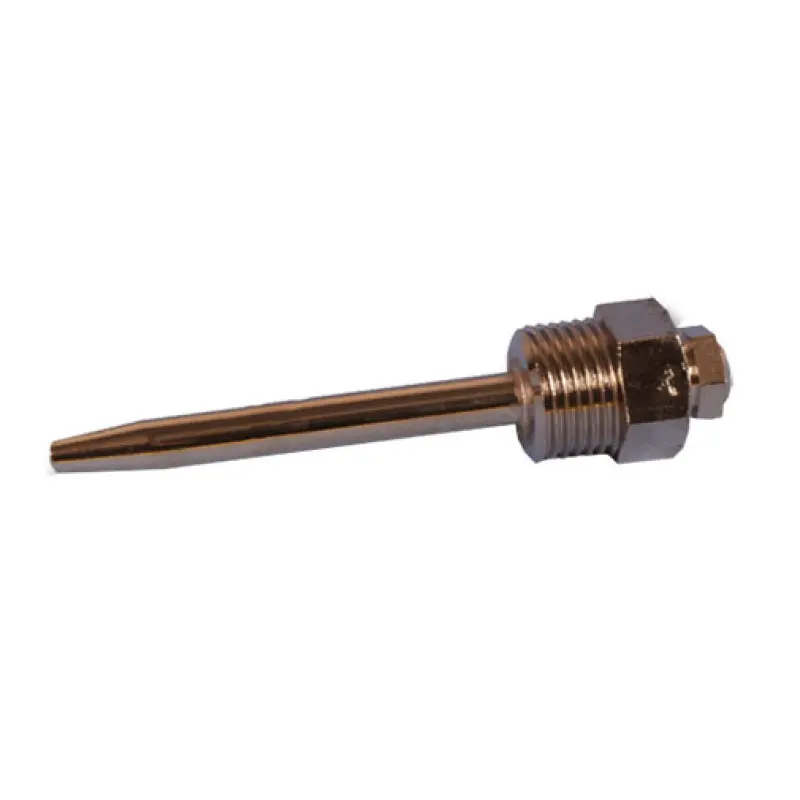Bainha imersao cobre 1/2" x 8 mm x 100 mm Bainha imersao cobre 1/2" x 8 mm x 100 mm