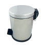 Balde de pedal 12 L inox polido