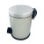 Balde de pedal 3 L inox polido