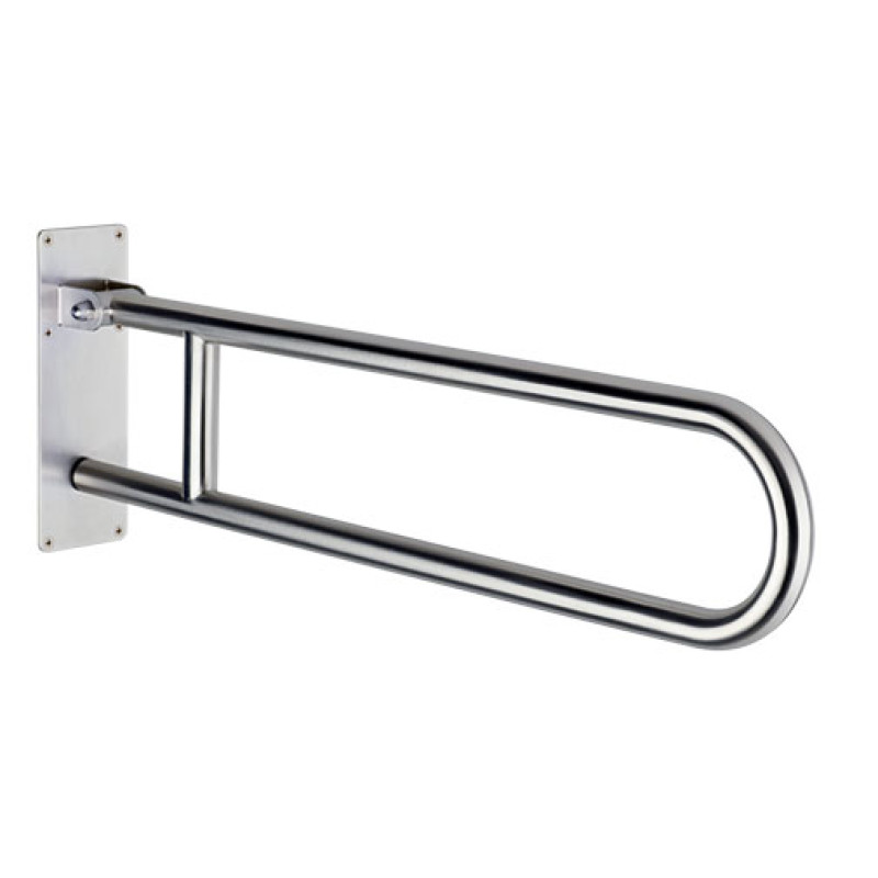 Barra apoio rebatível Delabie Basic 850 mm inox satinado Barra apoio rebatível Delabie Basic 850 mm inox satinado