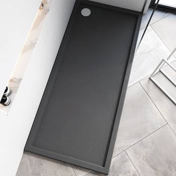 Base duche acrílica B10 Evolution Slate 800 x 800 x 55 mm antracite