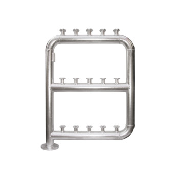 Bateria galvanizada 10 cont 2Filas 21/2`