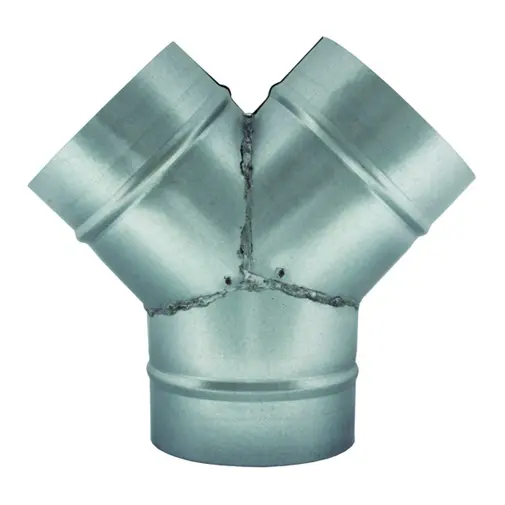 Bifurcação aço galvanizado 125 mm Bifurcação aço galvanizado 125 mm