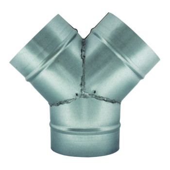 Bifurcação aço galvanizado 125 x 100 x 100 mm