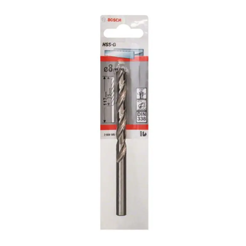 Broca HSS/G Bosch DIN 338 8 mm Broca HSS/G Bosch DIN 338 8 mm
